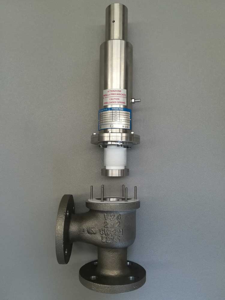 PRESSURE RELIEF VALVES WITH BALANCING BELLOW